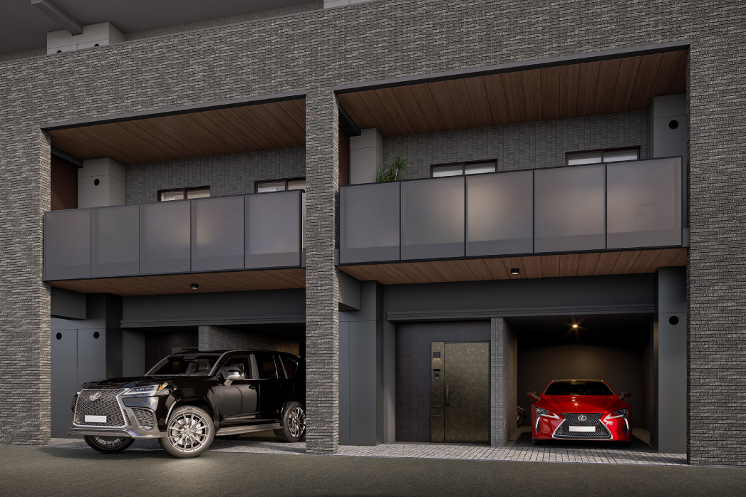 専有ガレージ完成予想CG